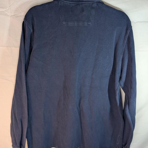 Chaps navy quarter Zip Sweater pullover navy L - Picture 5 of 7
